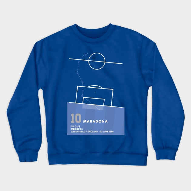 Goal of the Century - Maradona Crewneck Sweatshirt by guayguay